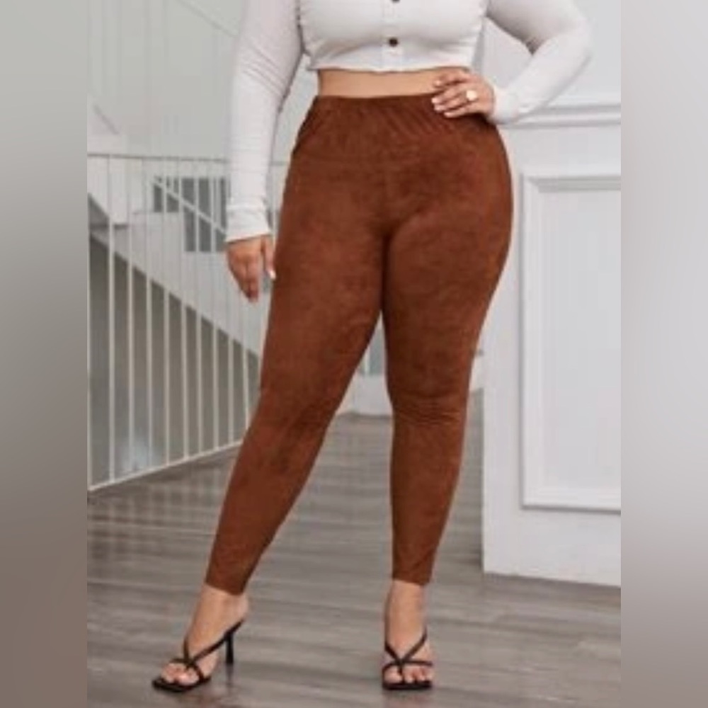 Faux Suede Leggings